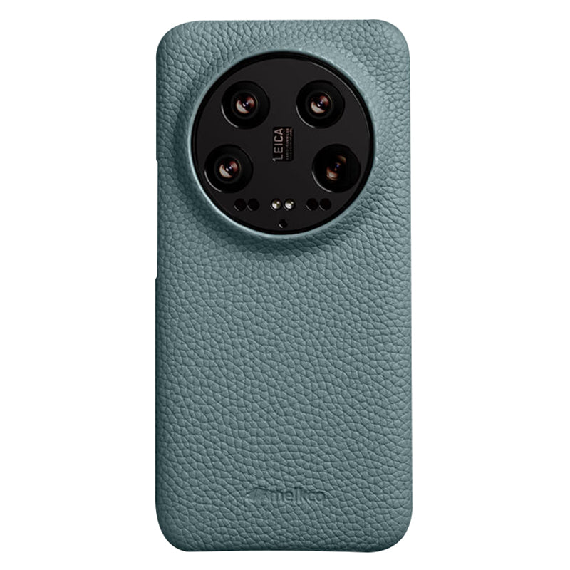 MELKCO Cellphone Case for Xiaomi 14 Ultra , Genuine Cow Leather Coated PC Incomplete Back Cover MELKCO Cellphone Case for Xiaomi 14 Ultra , Genuine Cow Leather Coated PC Incomplete Back Cover